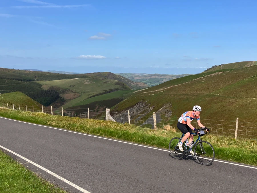 Climbing the Brecon Beacons on Lon Las Cymru, one of our 2024 Charity Bike Rides for MS