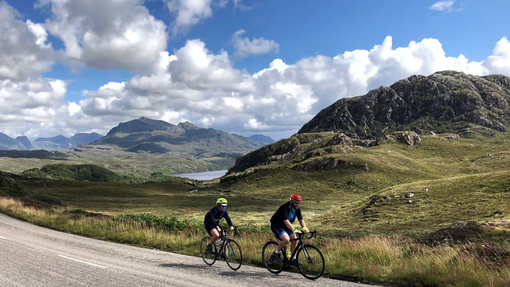 The vast scenery of the North Coast 500 route, one of our 2024 Charity Bike Rides for MS