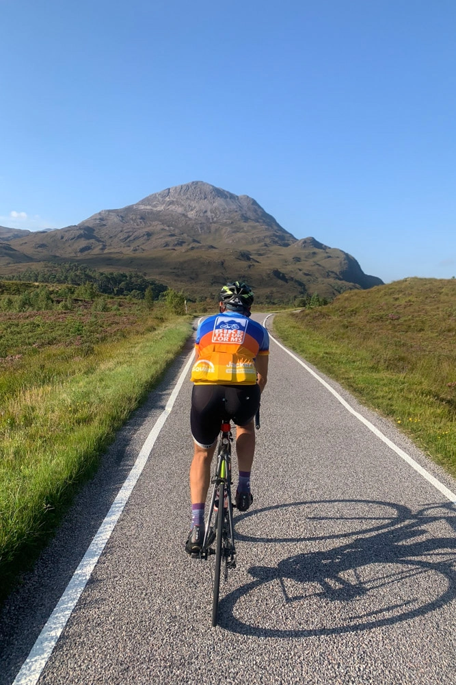 Our cyclist have always loved cycling in the Highlands.