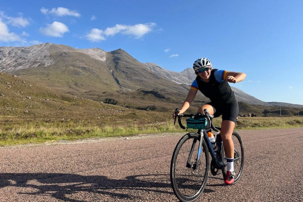 Our cyclist have always loved cycling in the Highlands.