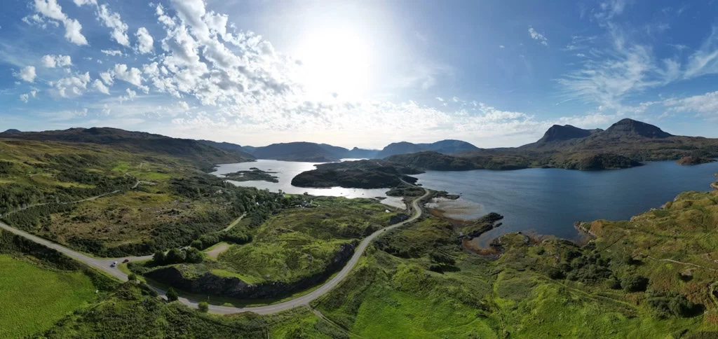 Drone shot views of the incredible scenery.