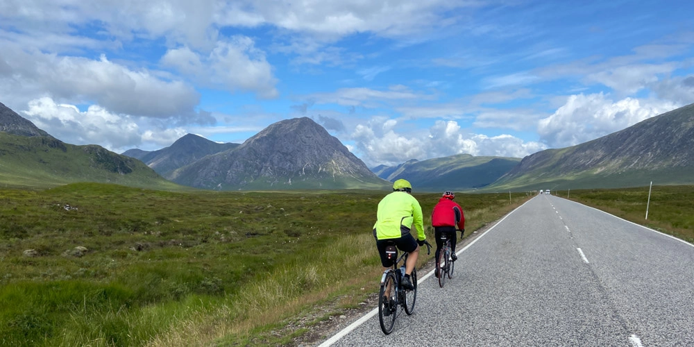 Cycling from Land's End to Scotland via the Highlands.